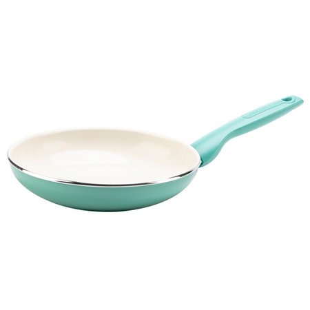 THE COOKWARE The Cookware 6036861 7 in. GreenPan Rio Ceramic Coated Aluminum Fry Pan; Turquoise 6036861
